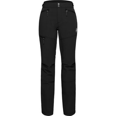 Mammut - Pantaloni da montagna resistenti e idrorepellenti - Taiss SO Pants Women Black in Pelle - Taglia S - Nero Mammut - Pantaloni da montagna resistenti e idrorepellenti - Taiss SO Pants Women Black in Pelle - Taglia S - Nero