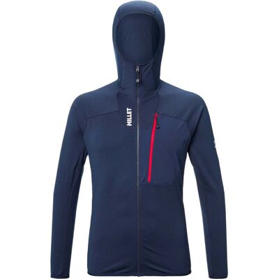 Millet - Pile traspirante in Polartec® - Trilogy Icon Lightgrid Hoodie M Saphir in Poliestere Riciclato - Taglia M - Blu navy Millet - Pile traspirante in Polartec® - Trilogy Icon Lightgrid Hoodie M Saphir in Poliestere Riciclato - Taglia M - Blu navy
