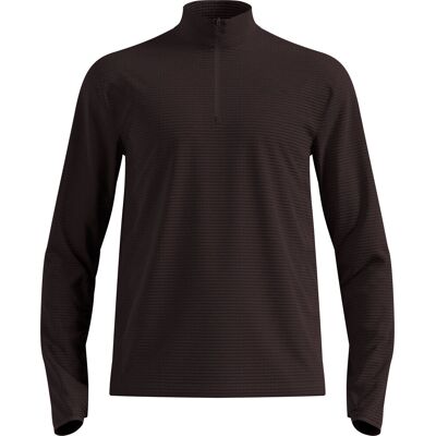 Odlo - Pile versatile semi-zip - Essential Thermal Mid Layer 1/2 Zip M Espresso in Poliestere Riciclato - Taglia M - Marrone Odlo - Pile versatile semi-zip - Essential Thermal Mid Layer 1/2 Zip M Espresso in Poliestere Riciclato - Taglia M - Marrone