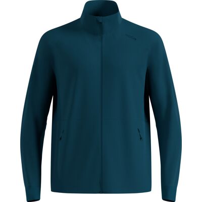 Odlo - Giacca da sci nordico leggera - Essential Warm Jacket M Reflecting Pond in Softshell - Taglia XL - Blu Odlo - Giacca da sci nordico leggera - Essential Warm Jacket M Reflecting Pond in Softshell - Taglia XL - Blu