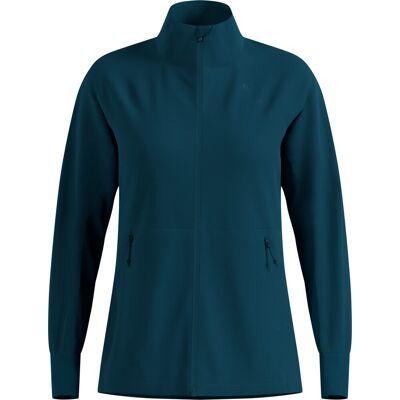 Odlo - Giacca da sci nordico leggera - Essential Warm Jacket W Reflecting Pond in Softshell - Taglia S - Blu Odlo - Giacca da sci nordico leggera - Essential Warm Jacket W Reflecting Pond in Softshell - Taglia S - Blu