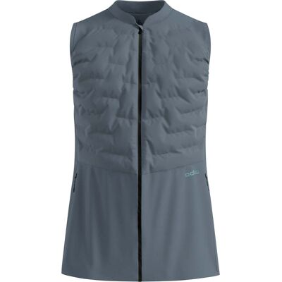 Odlo - Gilet senza maniche antivento e traspirante - Zeroweight Insulator Vest M Stormy Weather in Poliestere Riciclato - Taglia L - Grigio Odlo - Gilet senza maniche antivento e traspirante - Zeroweight Insulator Vest M Stormy Weather in Poliestere Riciclato - Taglia L - Grigio