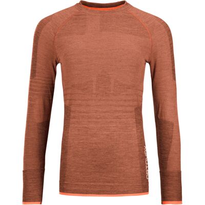 Ortovox - Maglia tecnica a maniche lunghe in lana merino - 230 Competition LS W Faded Tangerine - Taglia M - Marrone Ortovox - Maglia tecnica a maniche lunghe in lana merino - 230 Competition LS W Faded Tangerine - Taglia M - Marrone