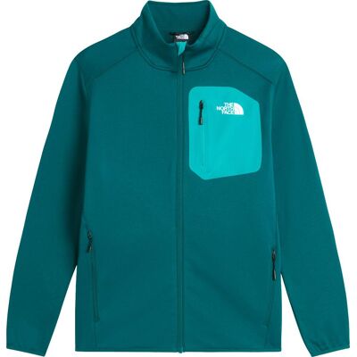 The North Face - Pile tecnico con cerniera - M Crest Full Zip Jacket Pacific Teal TNF Black - Taglia M - Verde The North Face - Pile tecnico con cerniera - M Crest Full Zip Jacket Pacific Teal TNF Black - Taglia M - Verde