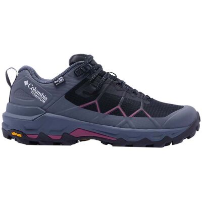Columbia - Scarpe da trekking giornaliere impermeabili - Peakfreak Titanium Outdry Black Antique Mauve per Donne - Taglia 39 - Viola Columbia - Scarpe da trekking giornaliere impermeabili - Peakfreak Titanium Outdry Black Antique Mauve per Donne - Taglia 39 - Viola