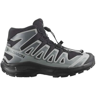 Salomon - Scarpe escursionismo in giornata per bambini - XA Pro Mid WP J Black/Sedona Sage - Taglia Bambino 35 - Grigio Salomon - Scarpe escursionismo in giornata per bambini - XA Pro Mid WP J Black/Sedona Sage - Taglia Bambino 35 - Grigio