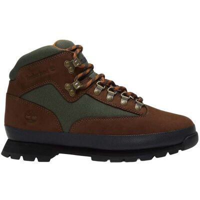 Timberland - Scarpe alte stile escursionismo - Euro Hiker Mid Lace Up Boot Dark Brown Nubuck per Uomo in Poliestere Riciclato - Taglia 8,5 US - Marrone Timberland - Scarpe alte stile escursionismo - Euro Hiker Mid Lace Up Boot Dark Brown Nubuck per Uomo in Poliestere Riciclato - Taglia 8,5 US - Marrone