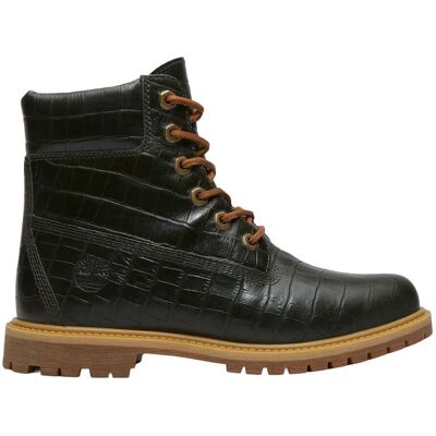 - Stivali impermeabili in pelle - Timberland Premium 6" Lace Up Boot W Dark Green Full Grain per Donne in Poliestere Riciclato - Taglia 8,5 US - Kaki - Stivali impermeabili in pelle - Timberland Premium 6" Lace Up Boot W Dark Green Full Grain per Donne in Poliestere Riciclato - Taglia 8,5 US - Kaki