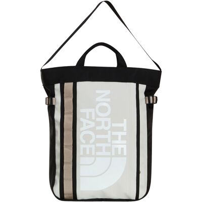 The North Face - Borsa a tracolla da 19,7 L - Base Camp Tote Pack Cumulus Cloud TNF Black in Nylon - Beige The North Face - Borsa a tracolla da 19,7 L - Base Camp Tote Pack Cumulus Cloud TNF Black in Nylon - Beige