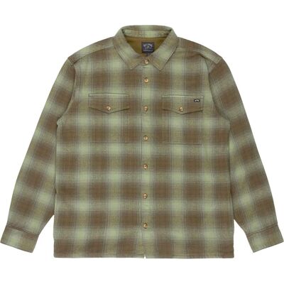 Billabong - Chemise manches longues en coton - Ventura Overshirt Hedge Green per Uomo in Cotone - Taglia L - Verde Billabong - Chemise manches longues en coton - Ventura Overshirt Hedge Green per Uomo in Cotone - Taglia L - Verde