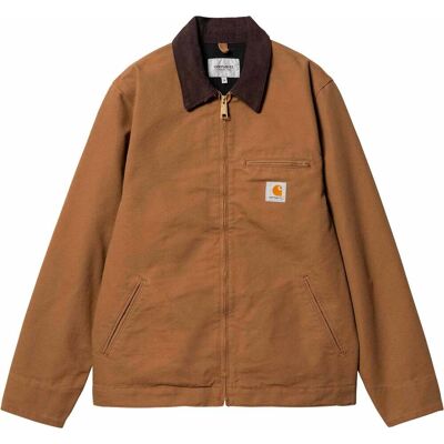 Carhartt WIP - Giacca mezza stagione in tela spessa - Detroit Jacket Hamilton Brown Tobacco Rinsed per Uomo in Cotone - Taglia M - Marrone Carhartt WIP - Giacca mezza stagione in tela spessa - Detroit Jacket Hamilton Brown Tobacco Rinsed per Uomo in Cotone - Taglia M - Marrone