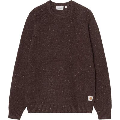 Carhartt WIP - Maglione in misto lana - Anglistic Sweater Speckled Tobacco per Uomo in Cotone - Taglia M - Marrone Carhartt WIP - Maglione in misto lana - Anglistic Sweater Speckled Tobacco per Uomo in Cotone - Taglia M - Marrone