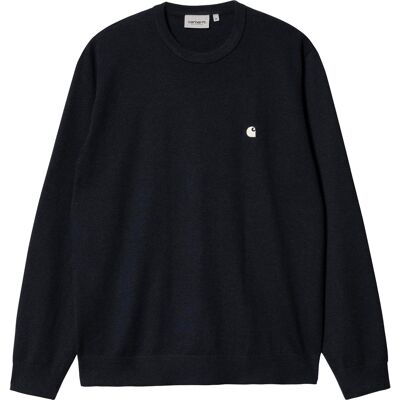 Carhartt WIP - Pull en laine mélangée - Madison Sweater Dark Navy Wax per Uomo in Nylon - Taglia XL - Blu navy Carhartt WIP - Pull en laine mélangée - Madison Sweater Dark Navy Wax per Uomo in Nylon - Taglia XL - Blu navy