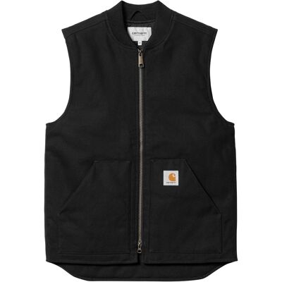 Carhartt WIP - Giacca senza maniche - Classic Vest Black Rigid per Uomo in Cotone - Taglia L - Nero Carhartt WIP - Giacca senza maniche - Classic Vest Black Rigid per Uomo in Cotone - Taglia L - Nero
