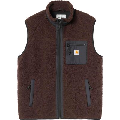 Carhartt WIP - Pile senza maniche in sherpa - Prentis Vest Liner Palisander Black per Uomo - Taglia L - Marrone Carhartt WIP - Pile senza maniche in sherpa - Prentis Vest Liner Palisander Black per Uomo - Taglia L - Marrone