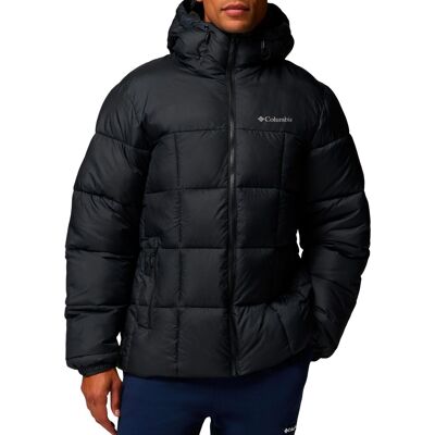 Columbia - Piumino idrorepellente e isolante - Puffect IV Hooded Jacket Black per Uomo in Poliestere Riciclato - Taglia XL - Nero Columbia - Piumino idrorepellente e isolante - Puffect IV Hooded Jacket Black per Uomo in Poliestere Riciclato - Taglia XL - Nero