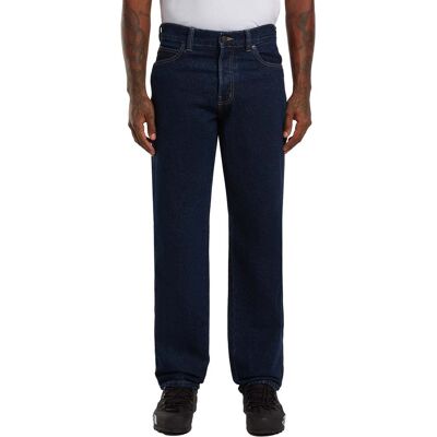 Dickies - Jean robuste à la coupe droite - 987 Regular Straight Jeans Rinsed per Uomo in Cotone - Taglia 32 US - Blu Dickies - Jean robuste à la coupe droite - 987 Regular Straight Jeans Rinsed per Uomo in Cotone - Taglia 32 US - Blu
