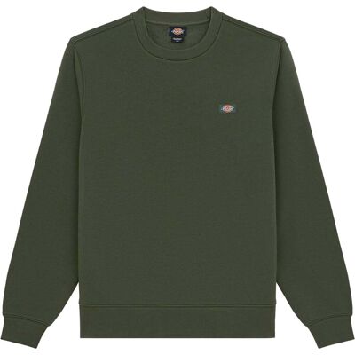 Dickies - Comoda felpa dal taglio dritto - Oakport Crew Deep Depth per Uomo in Cotone - Taglia L - Kaki Dickies - Comoda felpa dal taglio dritto - Oakport Crew Deep Depth per Uomo in Cotone - Taglia L - Kaki