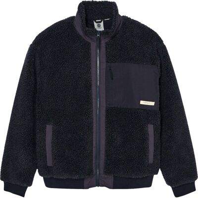 Element - Pile con zip in sherpa - Oak Sherpa Jacket Off Black per Uomo in Poliestere Riciclato - Taglia S - Nero Element - Pile con zip in sherpa - Oak Sherpa Jacket Off Black per Uomo in Poliestere Riciclato - Taglia S - Nero