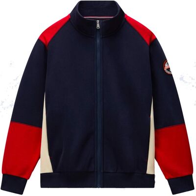 Napapijri - Felpa con zip in cotone - Archive Sweat Fz Cb Mru per Uomo in Cotone - Taglia M - Blu navy Napapijri - Felpa con zip in cotone - Archive Sweat Fz Cb Mru per Uomo in Cotone - Taglia M - Blu navy