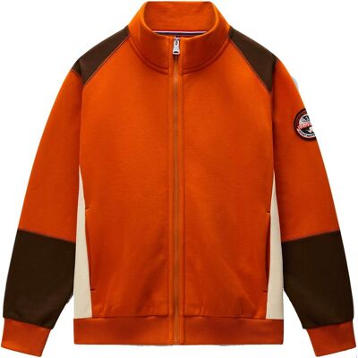 Napapijri - Felpa con zip in cotone - Archive Sweat Fz Cb Mrz per Uomo in Cotone - Taglia M - Arancione Napapijri - Felpa con zip in cotone - Archive Sweat Fz Cb Mrz per Uomo in Cotone - Taglia M - Arancione