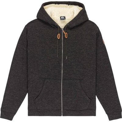 Quiksilver - Sweat chaud à capuche - Keller Sherpa Hoodie Fleece Black Heather per Uomo - Taglia L - Nero Quiksilver - Sweat chaud à capuche - Keller Sherpa Hoodie Fleece Black Heather per Uomo - Taglia L - Nero