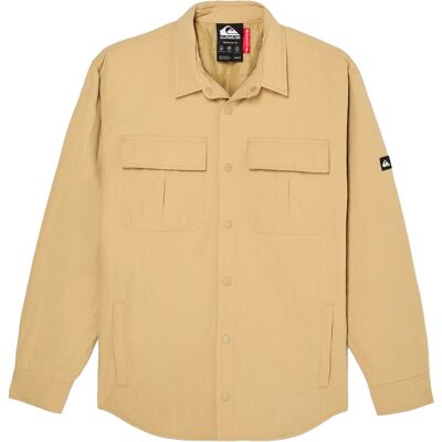 Quiksilver - Chemise chaude et confortable - Venture Insulated Shirt Kelp per Uomo in Nylon - Taglia L - Beige Quiksilver - Chemise chaude et confortable - Venture Insulated Shirt Kelp per Uomo in Nylon - Taglia L - Beige