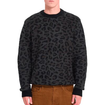 Volcom - Maglione a collo rotondo - Leopold Sweater Black per Uomo in Nylon - Taglia M - Marrone Volcom - Maglione a collo rotondo - Leopold Sweater Black per Uomo in Nylon - Taglia M - Marrone