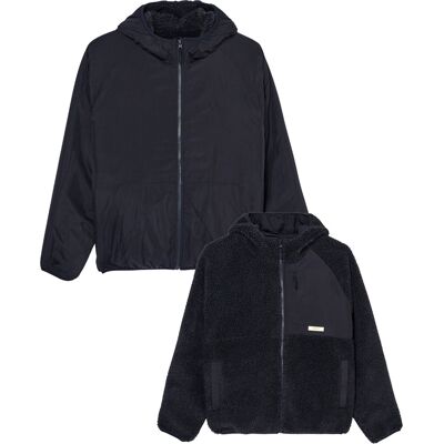 Element - Pile reversibile in sherpa - Wolfe Sherpa Reversible Hoody Off Black per Uomo in Poliestere Riciclato - Taglia S - Nero Element - Pile reversibile in sherpa - Wolfe Sherpa Reversible Hoody Off Black per Uomo in Poliestere Riciclato - Taglia S - Nero