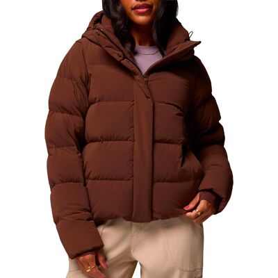 Columbia - Piumino corto in piuma naturale - Amaze Puff Hooded Jacket Tobacco per Donne in Pelle - Taglia M - Marrone Columbia - Piumino corto in piuma naturale - Amaze Puff Hooded Jacket Tobacco per Donne in Pelle - Taglia M - Marrone