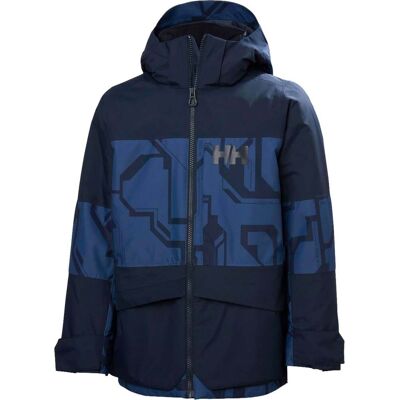 Helly Hansen - Giacca da sci impermeabile e traspirante - Jr Summit 2.0 Jacket Dark Blue Aop in Poliestere Riciclato - Taglia Bambino 12a - Blu navy Helly Hansen - Giacca da sci impermeabile e traspirante - Jr Summit 2.0 Jacket Dark Blue Aop in Poliestere Riciclato - Taglia Bambino 12a - Blu navy