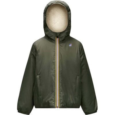 K-Way - Giacca isolante, impermeabile, antivento - P. Le Vrai 4.0 Claude Orsetto Green Blackish in Pelle - Taglia 10a - Verde K-Way - Giacca isolante, impermeabile, antivento - P. Le Vrai 4.0 Claude Orsetto Green Blackish in Pelle - Taglia 10a - Verde
