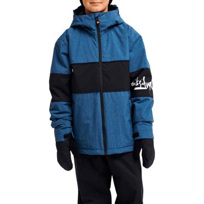 Quiksilver - Veste de ski/snowboard - High In The Hood Youth Jacket Dark Denim in Nylon - Taglia Bambino 10a - Blu navy Quiksilver - Veste de ski/snowboard - High In The Hood Youth Jacket Dark Denim in Nylon - Taglia Bambino 10a - Blu navy