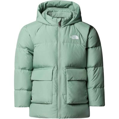 The North Face - Piumino caldo - Kid North Down Fleece Lined Parka Slate Moss in Poliestere Riciclato - Taglia Bambino 4a - Verde The North Face - Piumino caldo - Kid North Down Fleece Lined Parka Slate Moss in Poliestere Riciclato - Taglia Bambino 4a - Verde