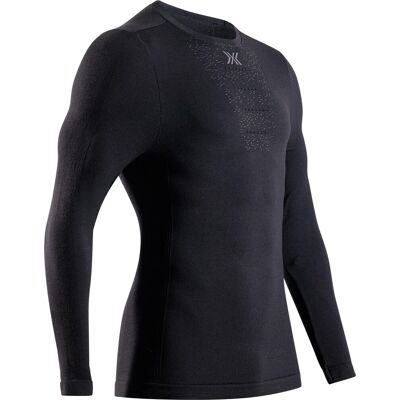 X-Bionic - T-shirt termico in lana merino - Mightywool Shirt LS M Black - Taglia S - Nero X-Bionic - T-shirt termico in lana merino - Mightywool Shirt LS M Black - Taglia S - Nero