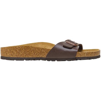 Birkenstock - Mules in pelle sintetica - Madrid BF Narrow Dark Brown per Donne in Pelle - Taglia 38 - Marrone Birkenstock - Mules in pelle sintetica - Madrid BF Narrow Dark Brown per Donne in Pelle - Taglia 38 - Marrone