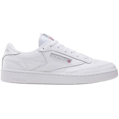 Reebok - Sneakers basse in pelle - Club C 85 Intense White/Sheer Grey per Uomo in Pelle - Taglia 44,5 - Bianco Reebok - Sneakers basse in pelle - Club C 85 Intense White/Sheer Grey per Uomo in Pelle - Taglia 44,5 - Bianco