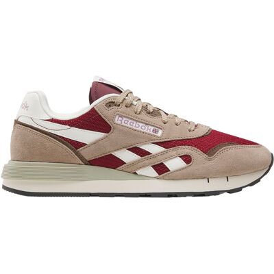 Reebok - Sneakers in cuoio - Classic Nylon 89 Grainy Grey / Blackberry / Chalk per Donne - Taglia 43 - Marrone Reebok - Sneakers in cuoio - Classic Nylon 89 Grainy Grey / Blackberry / Chalk per Donne - Taglia 43 - Marrone