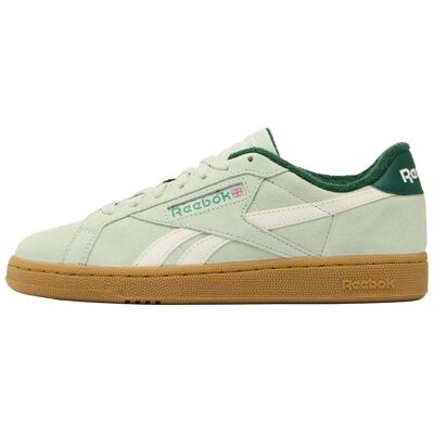 Reebok - Sneakers in suede - Club C Grounds UK Dew/Chalk/Gum per Donne in Pelle - Taglia 38,5 - Verde Reebok - Sneakers in suede - Club C Grounds UK Dew/Chalk/Gum per Donne in Pelle - Taglia 38,5 - Verde
