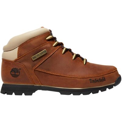 Timberland - Scarpe alte in pelle - Euro Sprint Mid Lace Up Boot Brown per Uomo in Pelle - Taglia 10 US - Marrone Timberland - Scarpe alte in pelle - Euro Sprint Mid Lace Up Boot Brown per Uomo in Pelle - Taglia 10 US - Marrone