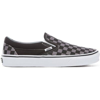 Vans - Scarpe da skate - Classic Slip-On Black/Pewter Checkerboard per Donne - Taglia 42 - Nero Vans - Scarpe da skate - Classic Slip-On Black/Pewter Checkerboard per Donne - Taglia 42 - Nero