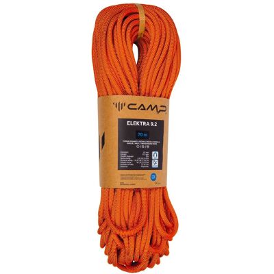 Camp - Corde d'escalade et d'alpinisme - Elektra 9.2 - Taglia 60 m - Arancione Camp - Corde d'escalade et d'alpinisme - Elektra 9.2 - Taglia 60 m - Arancione