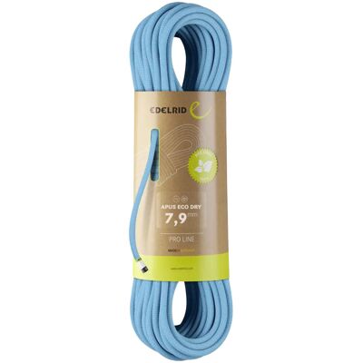 Edelrid - Corda da arrampicata - Apus Eco Dry 7,9mm Icemint in Pelle - Taglia 70 m - Blu Edelrid - Corda da arrampicata - Apus Eco Dry 7,9mm Icemint in Pelle - Taglia 70 m - Blu