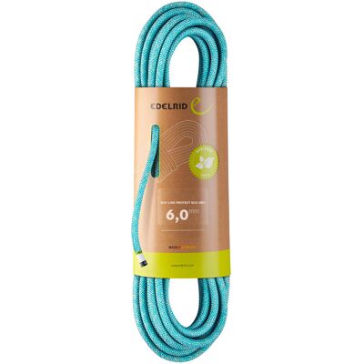 Edelrid - Cordino da arrampicata - Rap Line Protect Eco Dry 6,0Mm II Icemint in Pelle - Taglia 50 m - Blu Edelrid - Cordino da arrampicata - Rap Line Protect Eco Dry 6,0Mm II Icemint in Pelle - Taglia 50 m - Blu