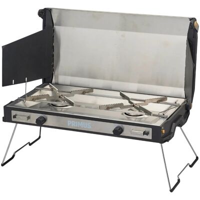 Primus - Fornello da camping a 2 fuochi - Tupike Stove II in Alluminio - Grigio Primus - Fornello da camping a 2 fuochi - Tupike Stove II in Alluminio - Grigio