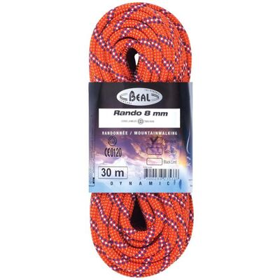 Corda da arrampicata BEAL Rando 8MM 48M Arancione Corda da arrampicata BEAL Rando 8MM 48M Arancione