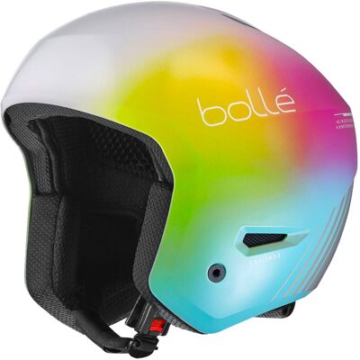 Bollé - Casco da sci/snowboard - Medalist Youth Racing Gradient Shiny - Taglia Bambino 53-56 cm - Bianco Bollé - Casco da sci/snowboard - Medalist Youth Racing Gradient Shiny - Taglia Bambino 53-56 cm - Bianco