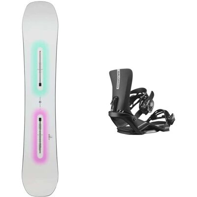 Burton - Snowboard uomo all-mountain - Pack Custom Glow 2026 - Bianco Burton - Snowboard uomo all-mountain - Pack Custom Glow 2026 - Bianco
