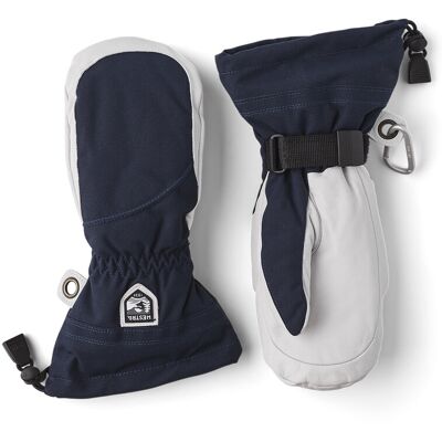 Hestra - Guanti da sci - Mitt Army Leather Heli Ski W Navy/Offwhite in Pelle - Taglia 8 - Nero Hestra - Guanti da sci - Mitt Army Leather Heli Ski W Navy/Offwhite in Pelle - Taglia 8 - Nero