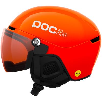 POC - Casco da sci/snowboard con visiera - POCito Obex Visor Fluorescent Orange/Clarity POCito/Partly Sunny/Light Orange - Taglia Bambino 51-54 cm - Arancione POC - Casco da sci/snowboard con visiera - POCito Obex Visor Fluorescent Orange/Clarity POCito/Partly Sunny/Light Orange - Taglia Bambino 51-54 cm - Arancione